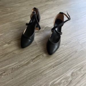 Bared Footwear Kite Black Leather heels size 38